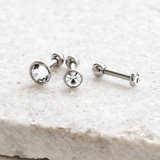 【16G】シンプルストーンストレートバーベルボディピアス 【サージカルステンレス… | LUPIS | 詳細画像3 