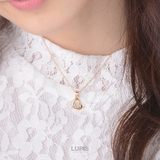 ダブルオープンハートパヴェネックレス 【アクセサリー アクセ | LUPIS | 詳細画像4 