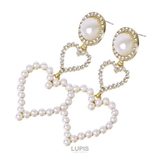 パール×2連ハートピアス | LUPIS | 詳細画像2