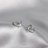 プチワイヤーハートピアス【小ぶり S925ポスト】 | LUPIS | 詳細画像7