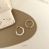 メタル×パールチェーンリング【指輪】 | LUPIS | 詳細画像2 