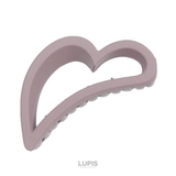 グレージュ | マットカラーハートバンスクリップ  | LUPIS