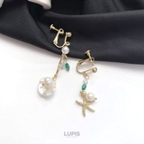 スターフィッシュ×シェル×バロックパールイヤリング | LUPIS | 詳細画像3