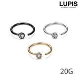 【20G】ジュエルノストリルリングボディピアス・鼻ピアス | LUPIS | 詳細画像1