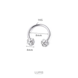 【16G】パヴェボールサーキュラーバーベルボディピアス | LUPIS | 詳細画像3 