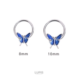 【16G】バタフライセグメントリングボディピアス | LUPIS | 詳細画像5 