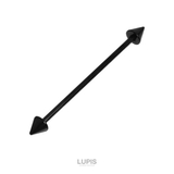 【14G】コーンヘッドインダストリアルロングバーベルボディピアス | LUPIS | 詳細画像4 
