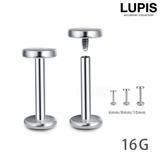 【16G】フラットラブレットスタッドボディピアス | LUPIS | 詳細画像1 