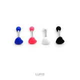 【14G】ぷっくりハートストレートバーベルボディピアス | LUPIS | 詳細画像2 