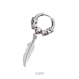 フェザー | 【18G】フェザー×ヘキサグラムリングボディピアス | LUPIS