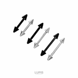 【16G】ダブルコーンストレートバーベルボディピアス | LUPIS | 詳細画像2 