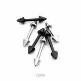 【16G】ダブルコーンストレートバーベルボディピアス | LUPIS | 詳細画像3 