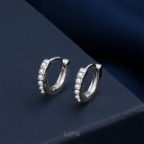 ≪1個入/片耳用≫【20G】キュービックジルコニアフープピアス | LUPIS | 詳細画像8 