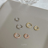 ≪1個入/片耳用≫【20G】キュービックジルコニアフープピアス | LUPIS | 詳細画像10 