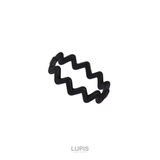 ブラック約12号 | ギザギザシンプルリング | LUPIS