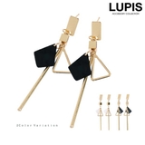 シェルプレートトライアングルバーピアス | LUPIS | 詳細画像1
