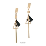 ブラック | シェルプレートトライアングルバーピアス | LUPIS