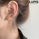 バー×チェーンツイストイヤーカフ | LUPIS | 詳細画像1