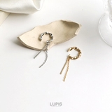バー×チェーンツイストイヤーカフ | LUPIS | 詳細画像3