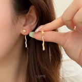 ニュアンスラインバックキャッチピアス【S925ポスト】 | LUPIS | 詳細画像4 