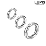 ≪1個入/片耳用≫シンプルメタルフープイヤリング | LUPIS | 詳細画像1 
