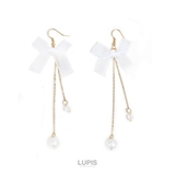 オーガンジーリボンロングフックピアス | LUPIS | 詳細画像4 