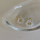メタルハート×パールリングピアス【S925ポスト】 | LUPIS | 詳細画像5 