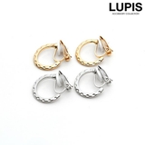エンボスメタルフープイヤリング【クリップ式】 | LUPIS | 詳細画像1 