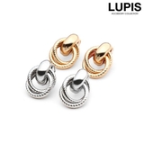 ツインリングメタルイヤリング【クリップ式】 | LUPIS | 詳細画像1 