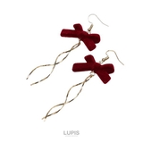 ベロアリボン×ツイストラインピアス | LUPIS | 詳細画像2 