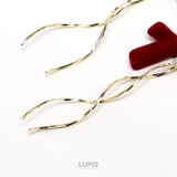 ベロアリボン×ツイストラインピアス | LUPIS | 詳細画像3 