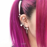 【16G】メタリックカラーバナナバーベルボディピアス へそピアス | LUPIS | 詳細画像6 