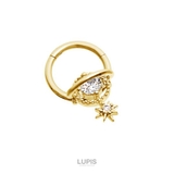 ゴールド | 【16G】ギャラクシーリングボディピアス | LUPIS