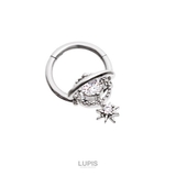 シルバー | 【16G】ギャラクシーリングボディピアス | LUPIS