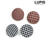 千鳥柄ボタンピアス | LUPIS | 詳細画像1 