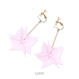 パープル | ペタルフリンジロングイヤリング  | LUPIS