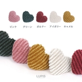 ハートコーデュロイピアス | LUPIS | 詳細画像9 