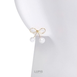 ワイヤーリボンパールピアス  | LUPIS | 詳細画像3 