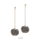 グレー | プードルポンポンチェーンピアス | LUPIS