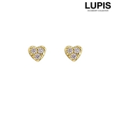 パヴェハートプチピアス【S925ポスト キュービックジルコニア】 | LUPIS | 詳細画像1 