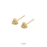 パヴェハートプチピアス【S925ポスト キュービックジルコニア】 | LUPIS | 詳細画像2 