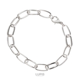 シルバー | シンプルメタルチェーンブレスレット | LUPIS
