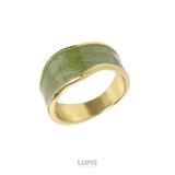 グリーン | 変形ラインマーブルリング【指輪】 | LUPIS
