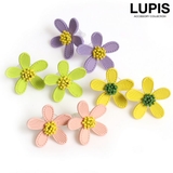 マットカラーフラワーピアス | LUPIS | 詳細画像1 