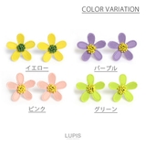マットカラーフラワーピアス | LUPIS | 詳細画像5 