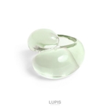 グリーン | クリアカラーボリュームアクリルリング【大ぶり 指輪】 | LUPIS