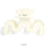 ホワイト | ウェーブラインバンスクリップ【ヘアアクセサリー】 | LUPIS