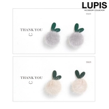 ハート×ファーボールピアス | LUPIS | 詳細画像1
