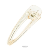 ベージュ | シンプルクリアヘアクリップ  | LUPIS