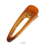 ブラウン | シンプルクリアヘアクリップ  | LUPIS